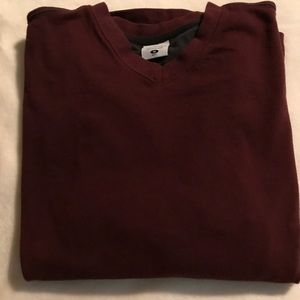 Burgundy Columbia V Neck Sweater Size Medium